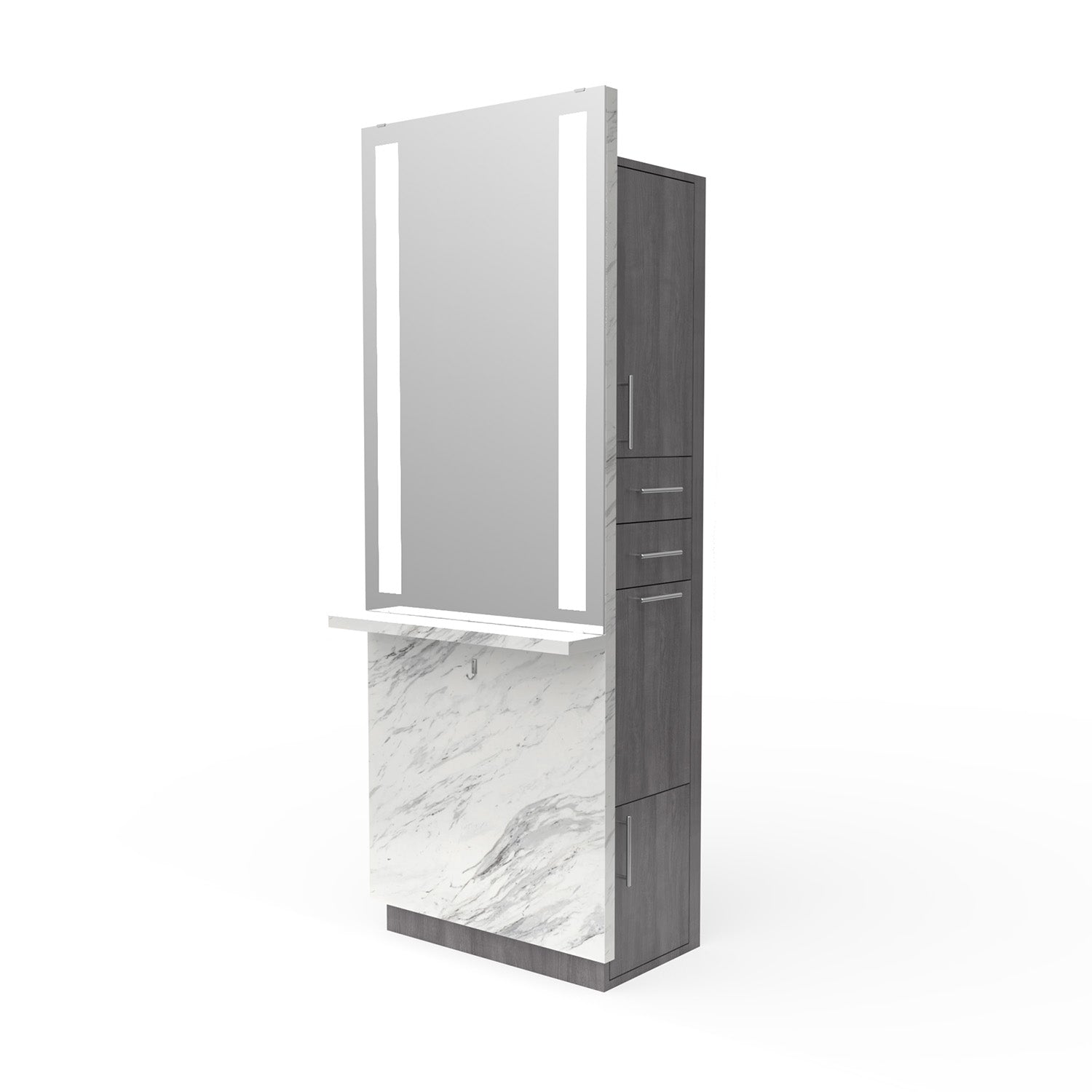 Enclosed Formula Styling Station - Collins - Salon Equipment and Barber Equipment