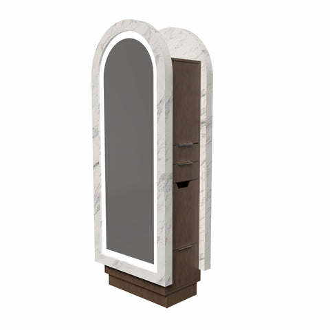 Arched Zada Formula Double-Sided Stationary Station - Collins - Salon Equipment and Barber Equipment