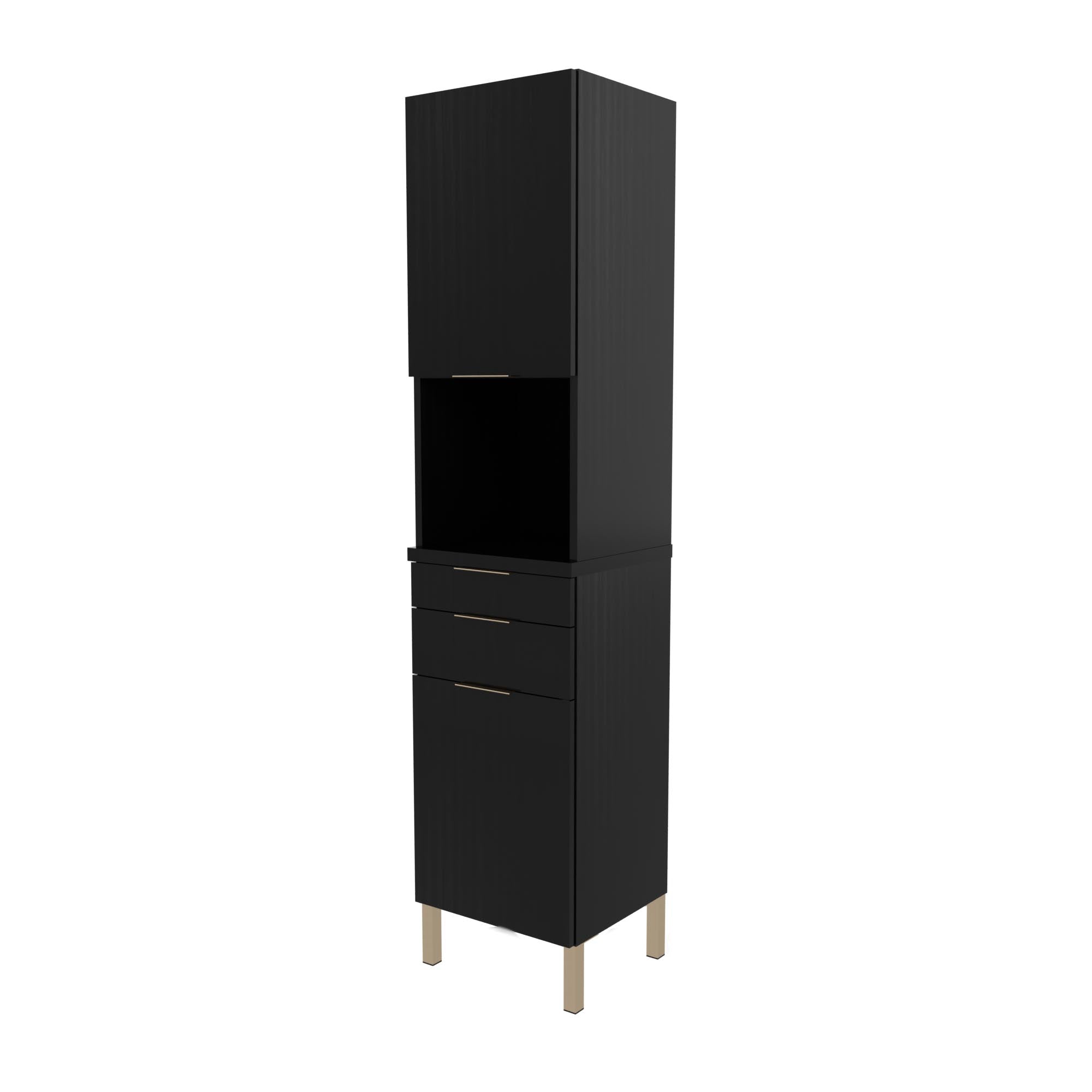 Aspen Tower Styling Station w/ Metal Legs - Collins - Salon Equipment and Barber Equipment
