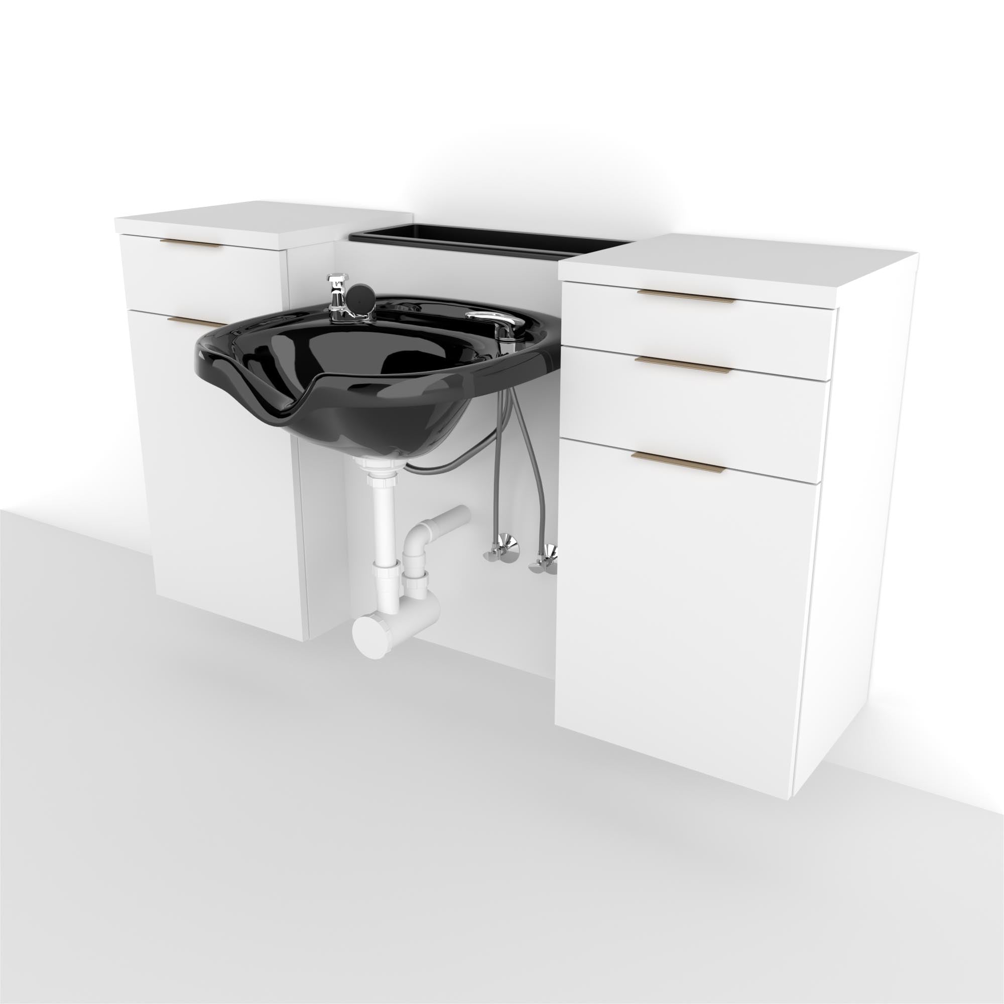Aspen Floating Wide Wet Station - Collins - Salon Equipment and Barber Equipment