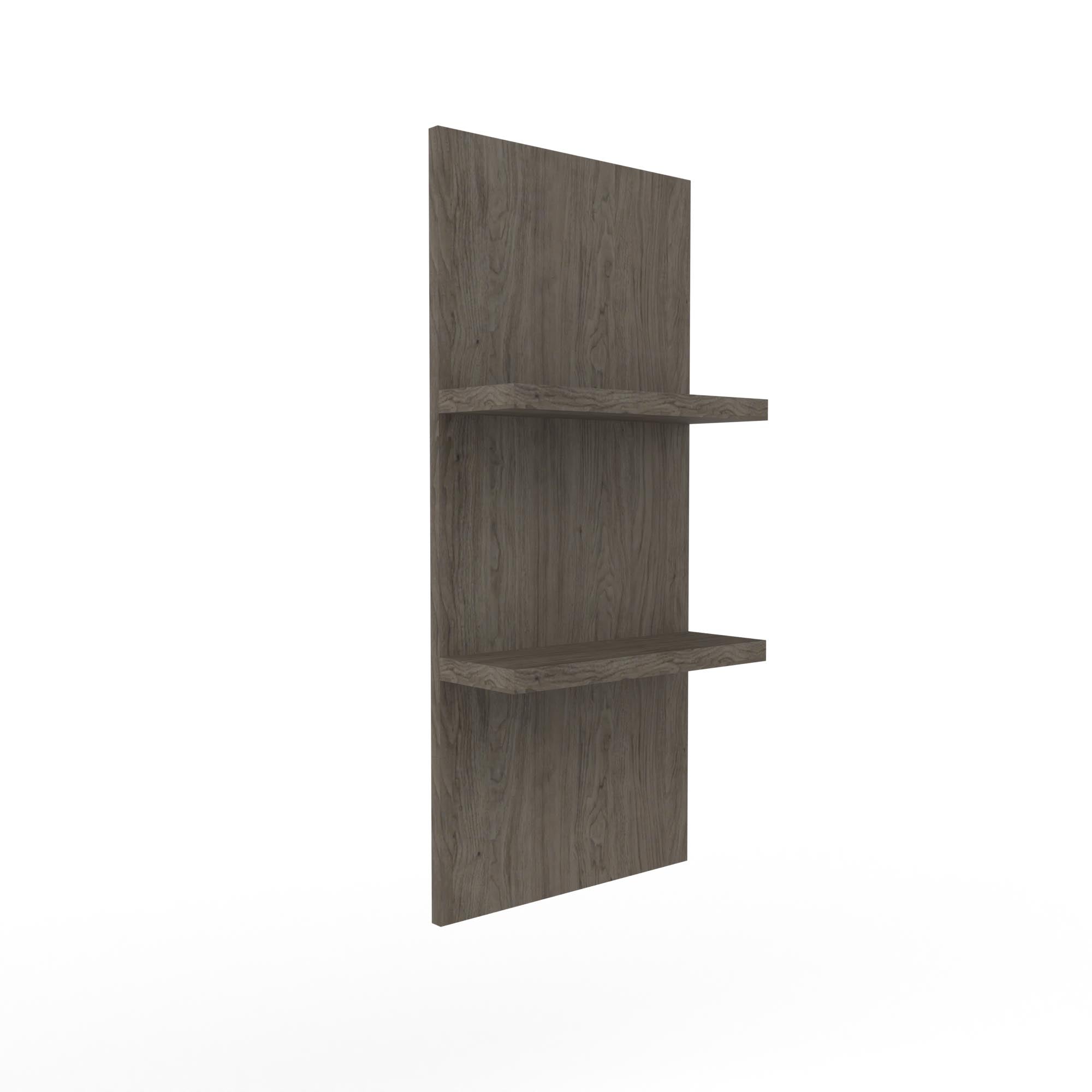 Styling station floating shelves on panel - Collins - Salon Equipment and Barber Equipment