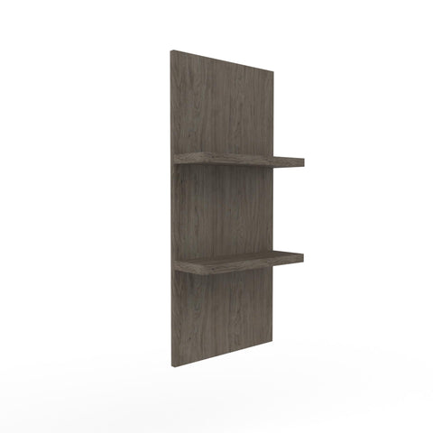 Styling station floating shelves on panel - Collins - Salon Equipment and Barber Equipment