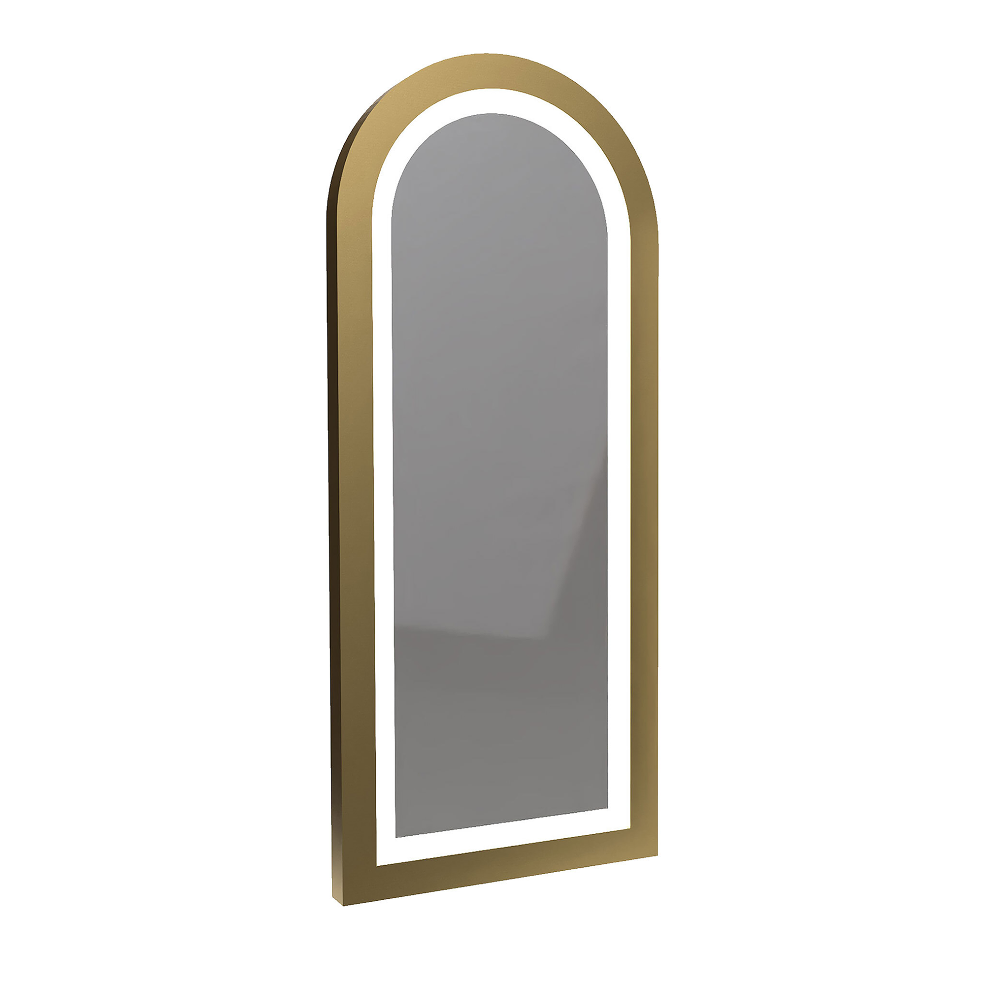 Arched Zada Framed Mirror w/ Direct LED Lighting