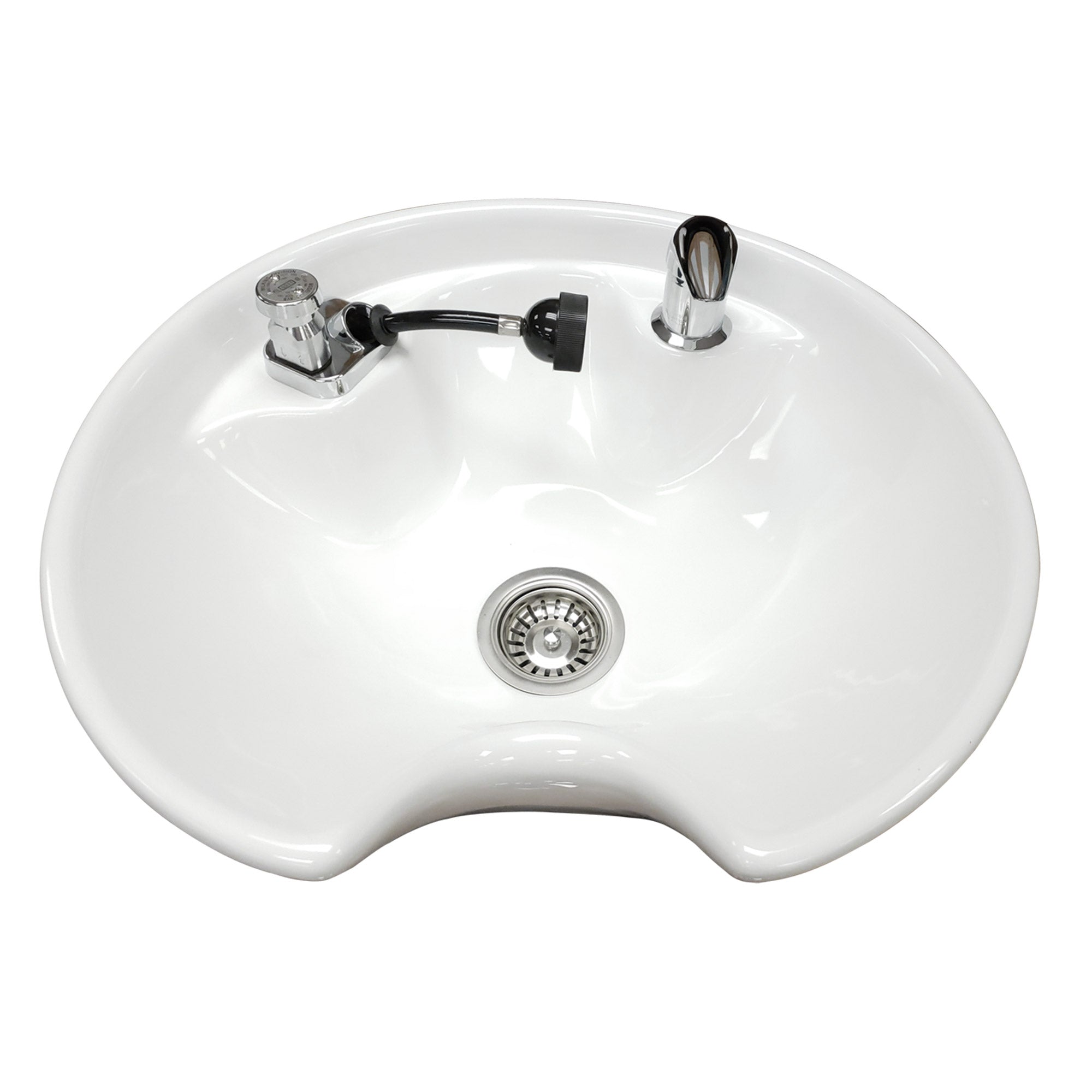 Round Tilting Porcelain Shampoo Bowl - Collins