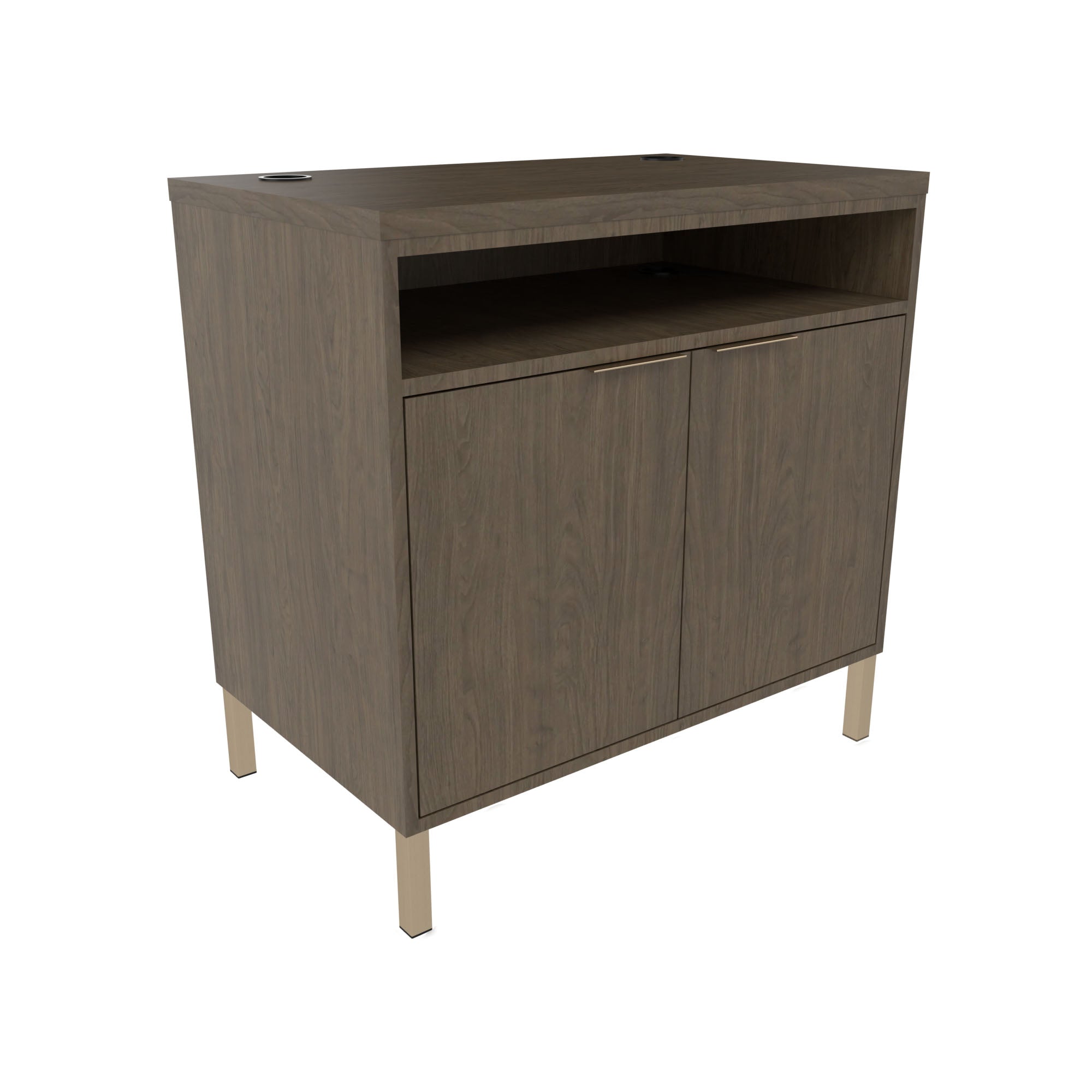 Aspen Appointment Desk with Metal Legs - Collins - Salon Equipment and Barber Equipment