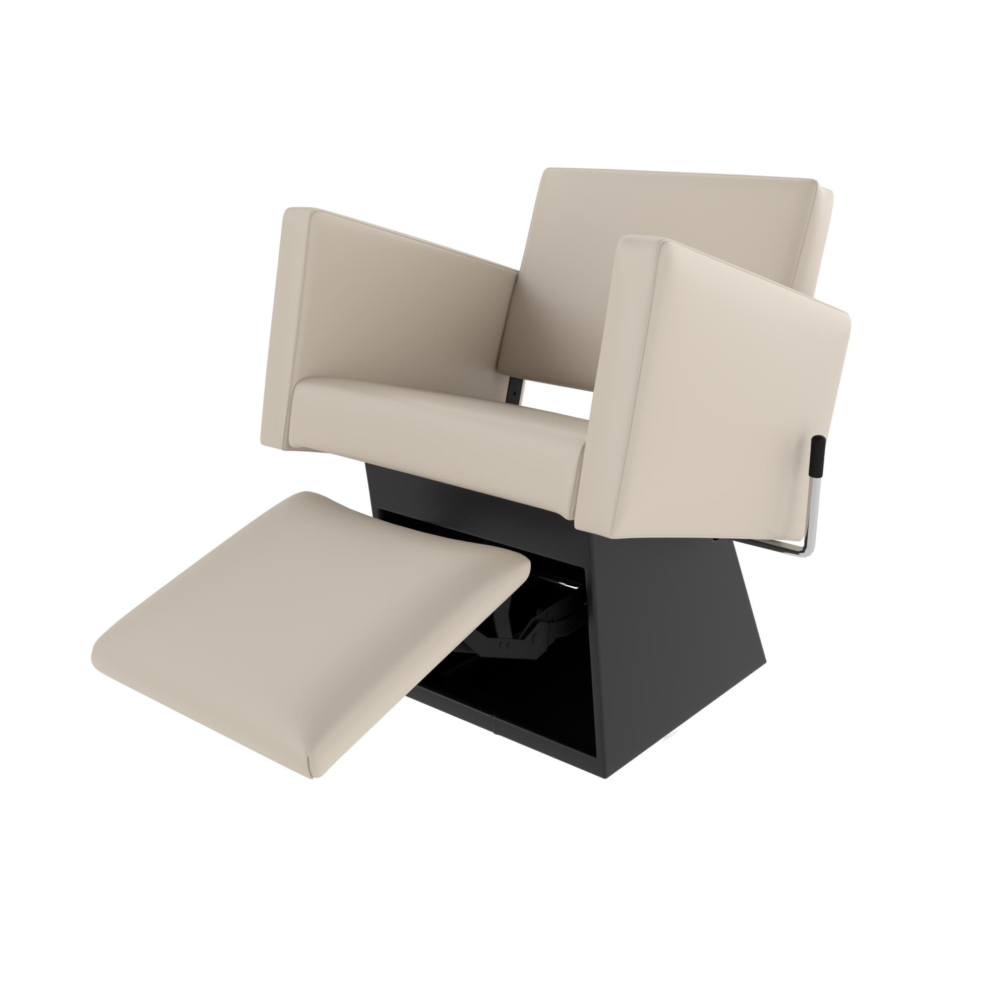 Brixen Lever-Control Shampoo Chair w/ Kick-Out Legrest - Collins - Salon Equipment and Barber Equipment