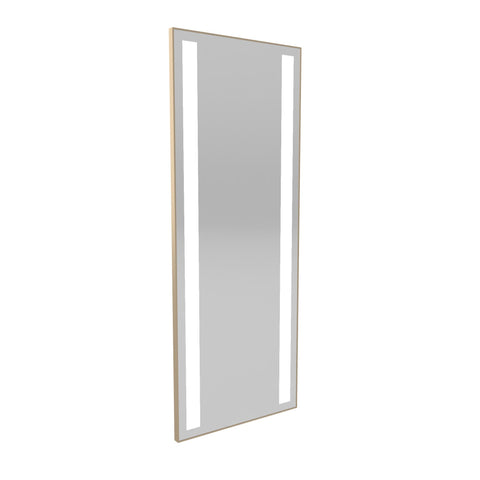Roots Tall Metal Frame Mirror w/ Direct LED Lighting - Collins - Salon Equipment and Barber Equipment