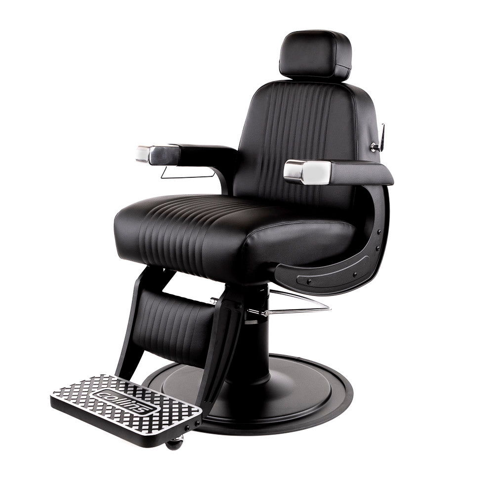 Blacked-Out Cobalt Omega Barber Chair